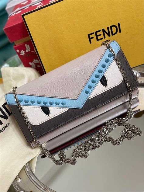 fendi monster small wallet|Fendi wallet on chain monster.